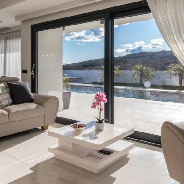 Das Wohnzimmer, Luxury villa Milly, Luxury villa Milly, Ferienhaus mit Pool auf der Insel Krk, Kroatien KRK