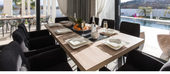 Interni lussuosamente decorati, Luxury villa Milly, Casa vacanze con piscina sull'isola di Krk, Croazia KRK